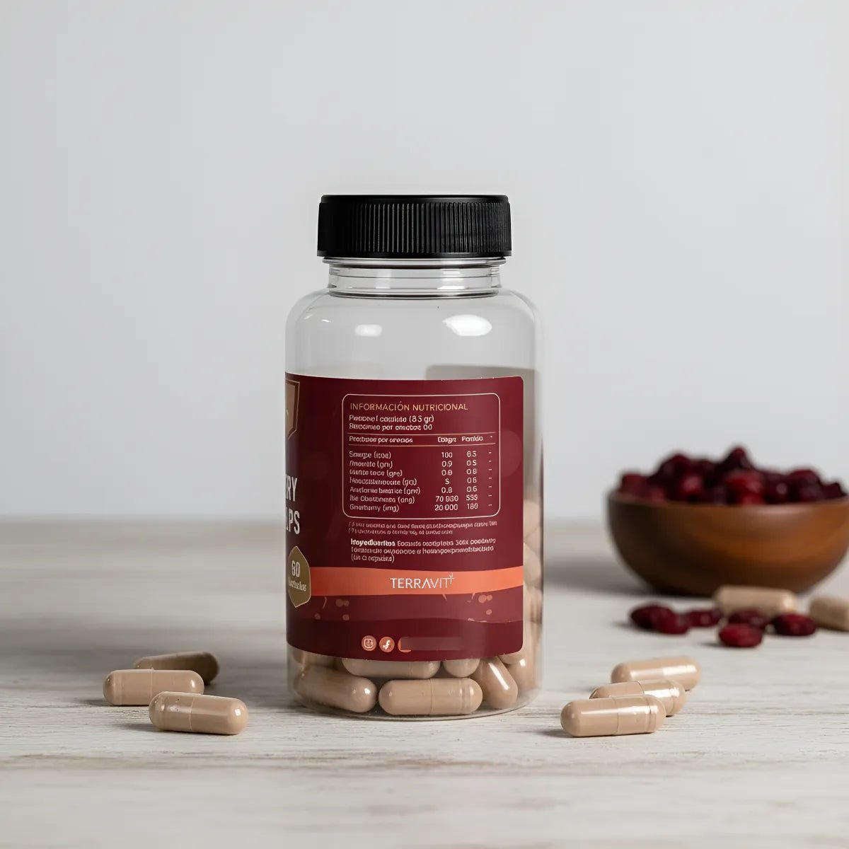 CORDYCEPS + CRANBERRY - 60 Cápsulas - TerraVit