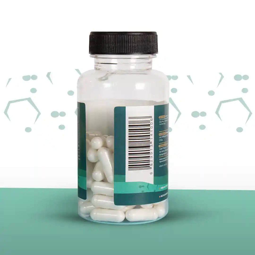 L - TREONATO DE MAGNESIO +VITAMINA D3 - 60 Cápsulas - TerraVit