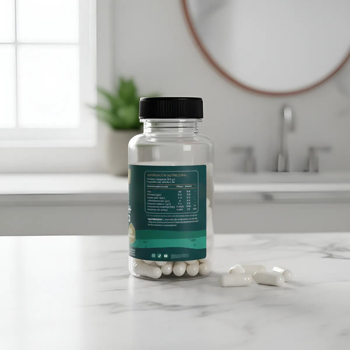 L - TREONATO DE MAGNESIO +VITAMINA D3 - 60 Cápsulas - TerraVit