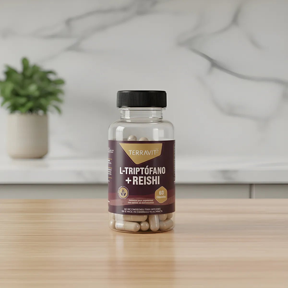 REISHI + L - TRIPTÓFANO - 60 Cápsulas - TerraVit